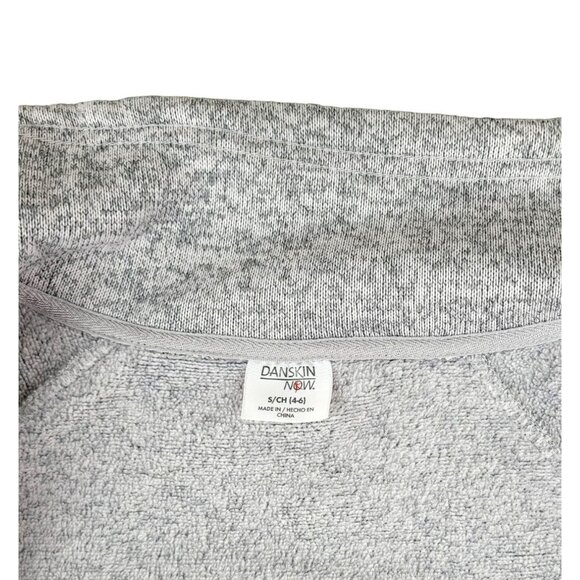 Danskin Womens Sweatshirt Jacket Zip Front Heather Grey size Small (4-6)  JH1329 - Picture 3 of 6